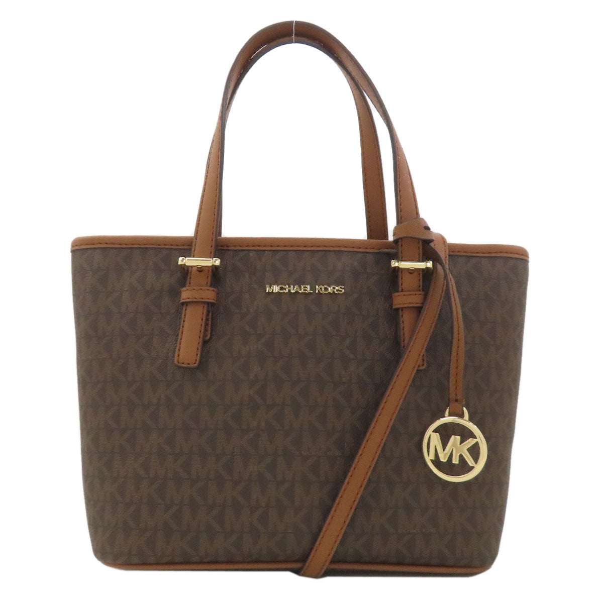 Michael Kors マイケルコース MKシグネチャー 2WAY ハンドバッグ PVC レディース 中古