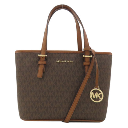 Michael Kors マイケルコース MKシグネチャー 2WAY ハンドバッグ PVC レディース 中古