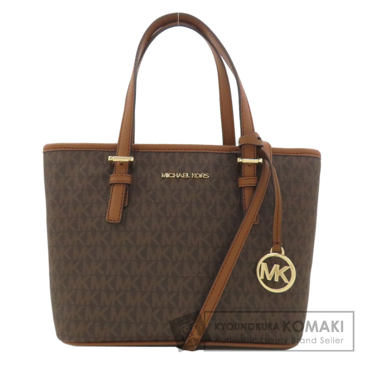 Michael Kors マイケルコース MKシグネチャー 2WAY ハンドバッグ PVC レディース 中古