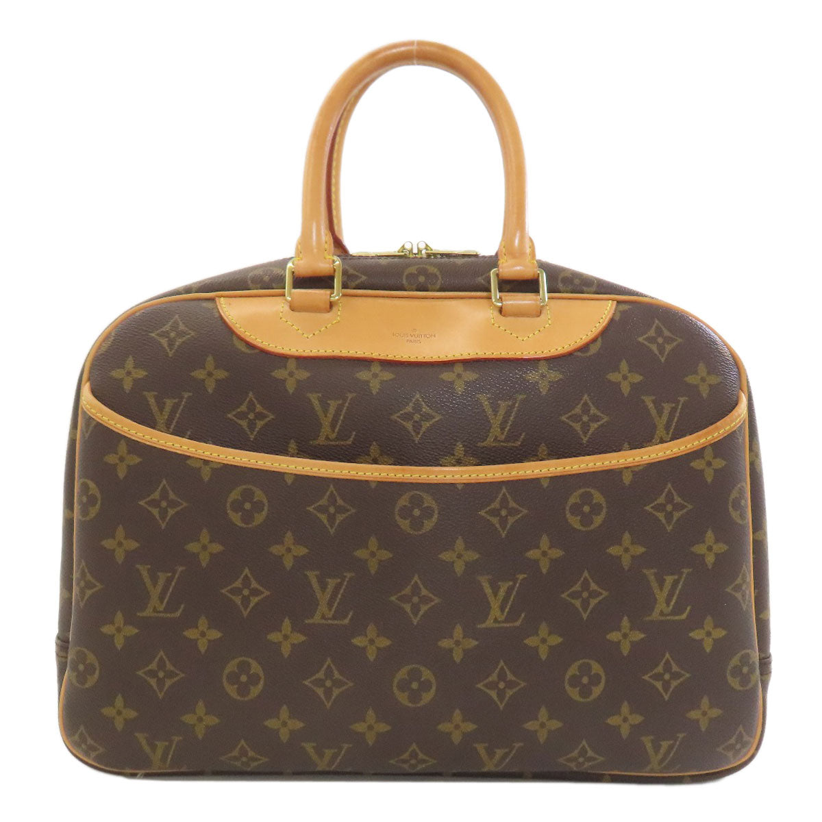 LOUIS VUITTON ルイヴィトン M47270 ドーヴィル ハンドバッグ モノグラムキャンバス レディース 中古