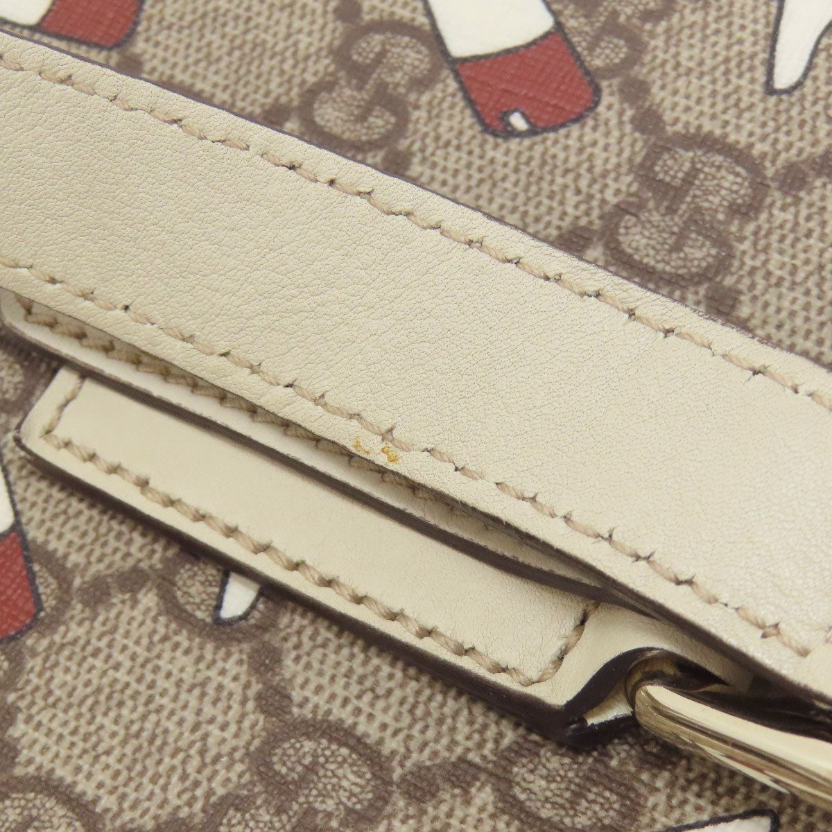 GUCCI グッチ 257250 アウトレット GG ブーツ GGスプリーム ハンドバッグ PVC レディース 中古