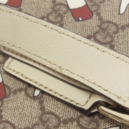 GUCCI グッチ 257250 アウトレット GG ブーツ GGスプリーム ハンドバッグ PVC レディース 中古