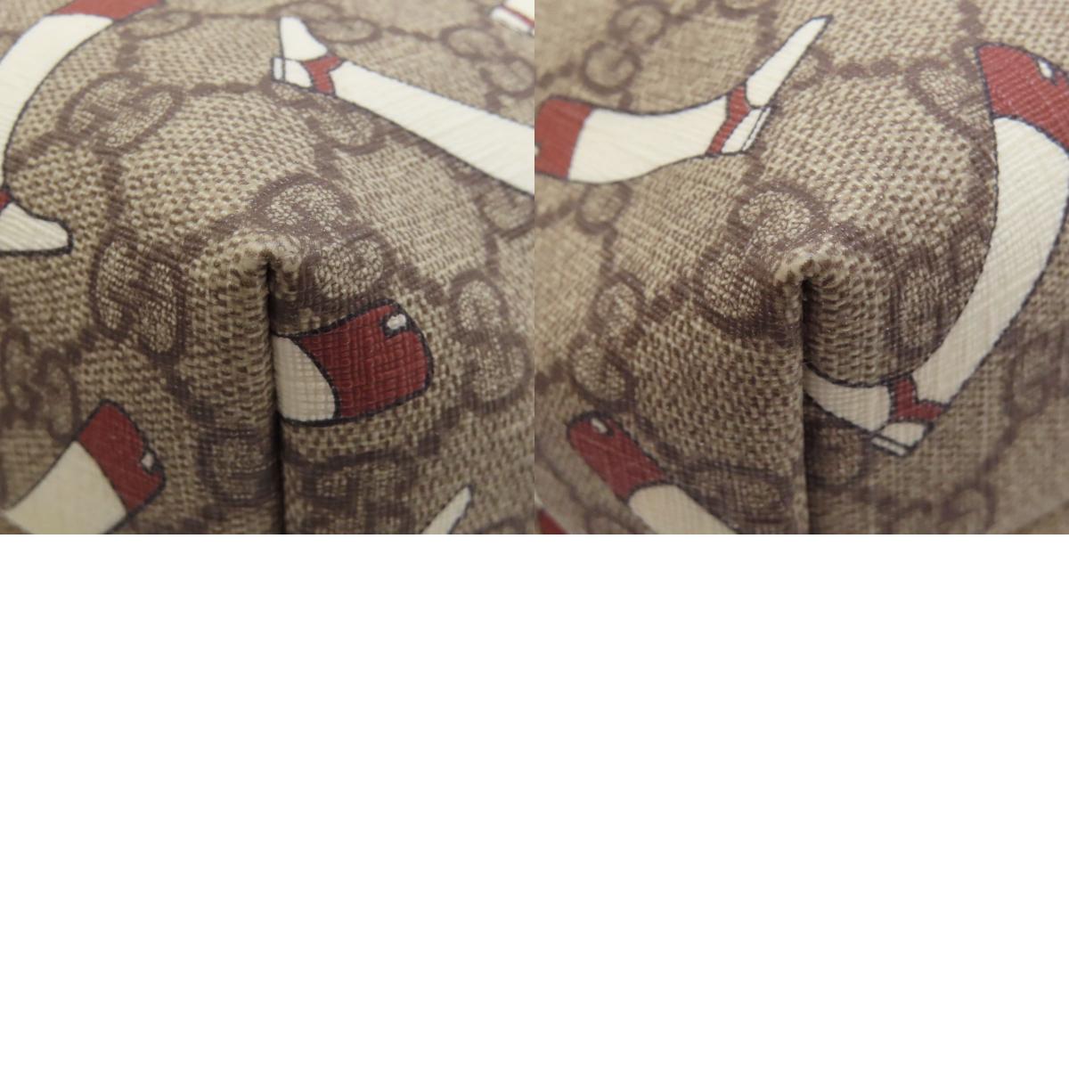 GUCCI グッチ 257250 アウトレット GG ブーツ GGスプリーム ハンドバッグ PVC レディース 中古