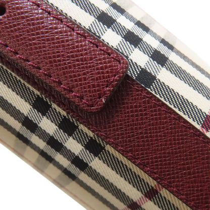 BURBERRY バーバリー ワンショルダー バーバリーチェック ノバチェック ショルダーバッグ キャンバス レディース 中古