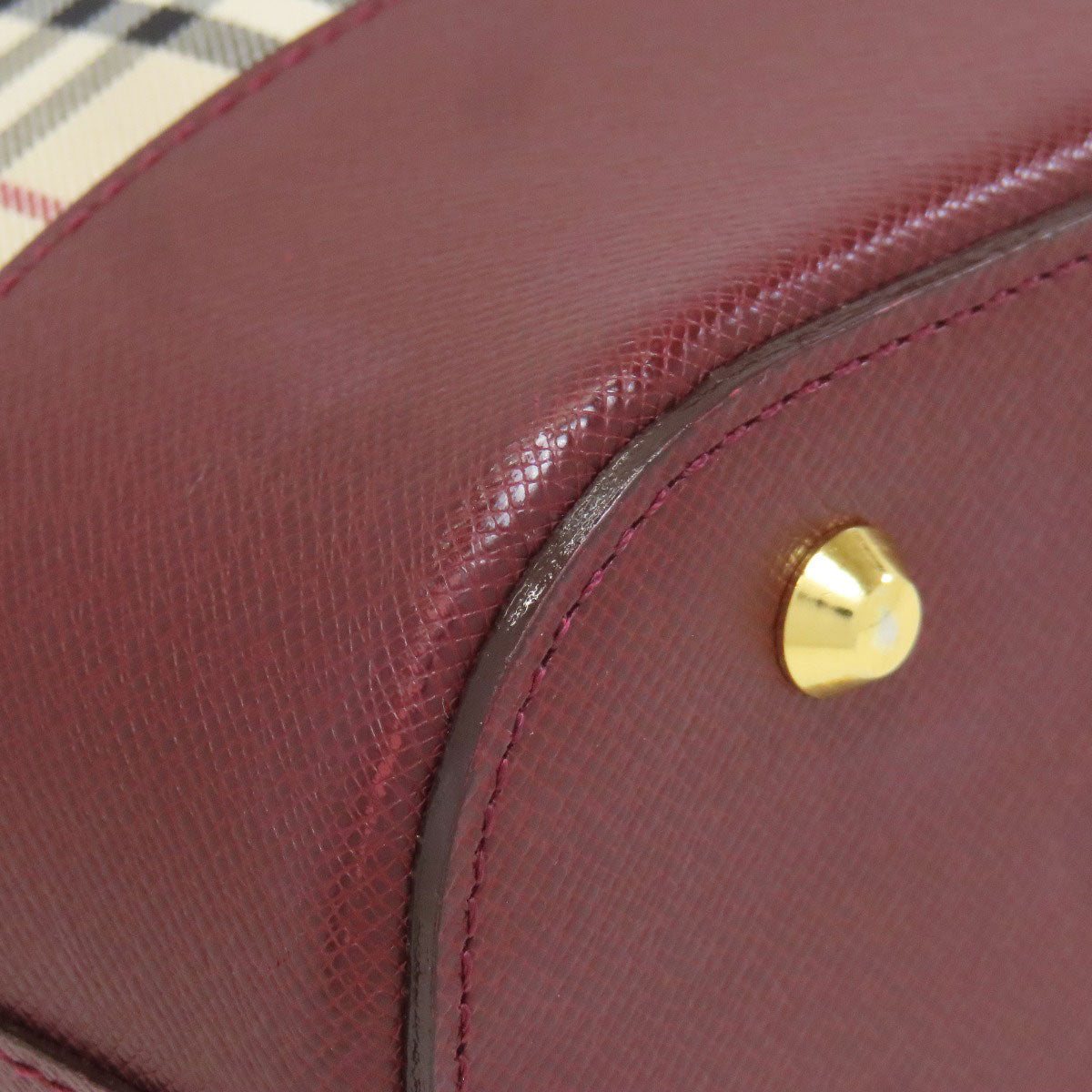 BURBERRY バーバリー ワンショルダー バーバリーチェック ノバチェック ショルダーバッグ キャンバス レディース 中古