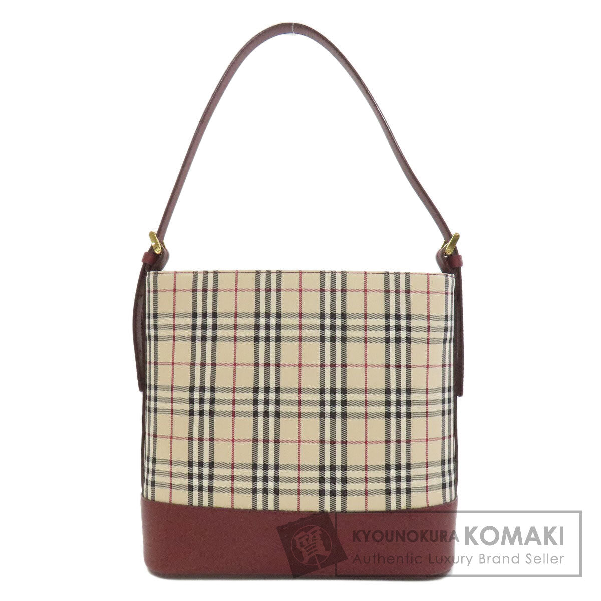BURBERRY バーバリー ワンショルダー バーバリーチェック ノバチェック ショルダーバッグ キャンバス レディース 中古