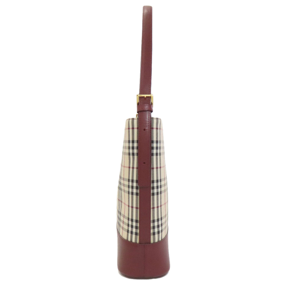 BURBERRY バーバリー ワンショルダー バーバリーチェック ノバチェック ショルダーバッグ キャンバス レディース 中古