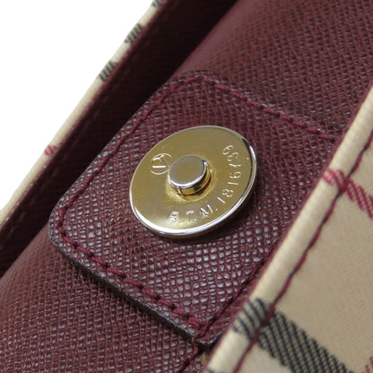 BURBERRY バーバリー ワンショルダー バーバリーチェック ノバチェック ショルダーバッグ キャンバス レディース 中古
