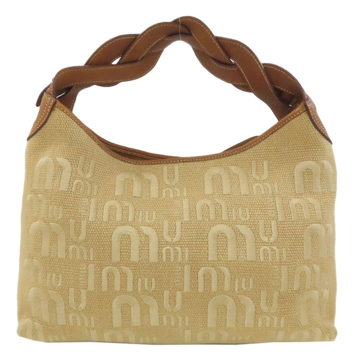 MIUMIU ミュウミュウ ワンショルダー ショルダーバッグ キャンバス レディース 中古