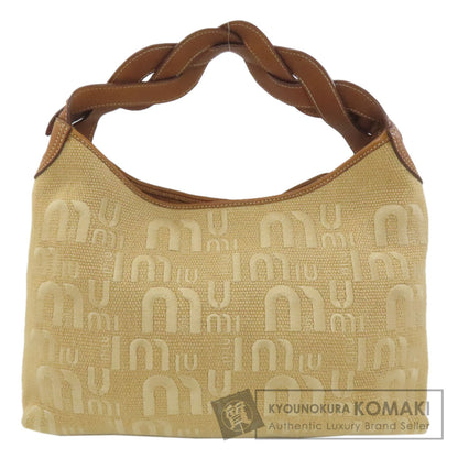 MIUMIU ミュウミュウ ワンショルダー ショルダーバッグ キャンバス レディース 中古