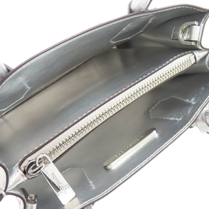 Michael Kors マイケルコース ウィンター 人物モチーフ 2WAY ハンドバッグ PVC レディース 中古
