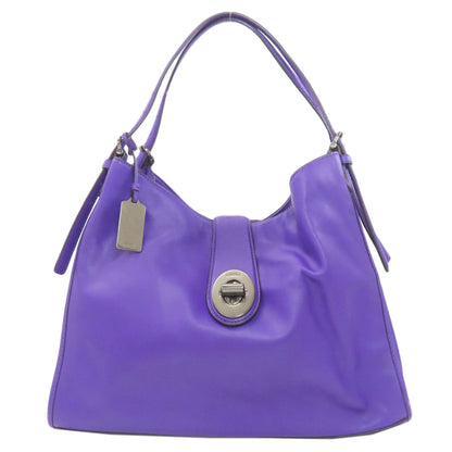 COACH コーチ 32221 ロゴ ハンドバッグ レザー レディース 中古