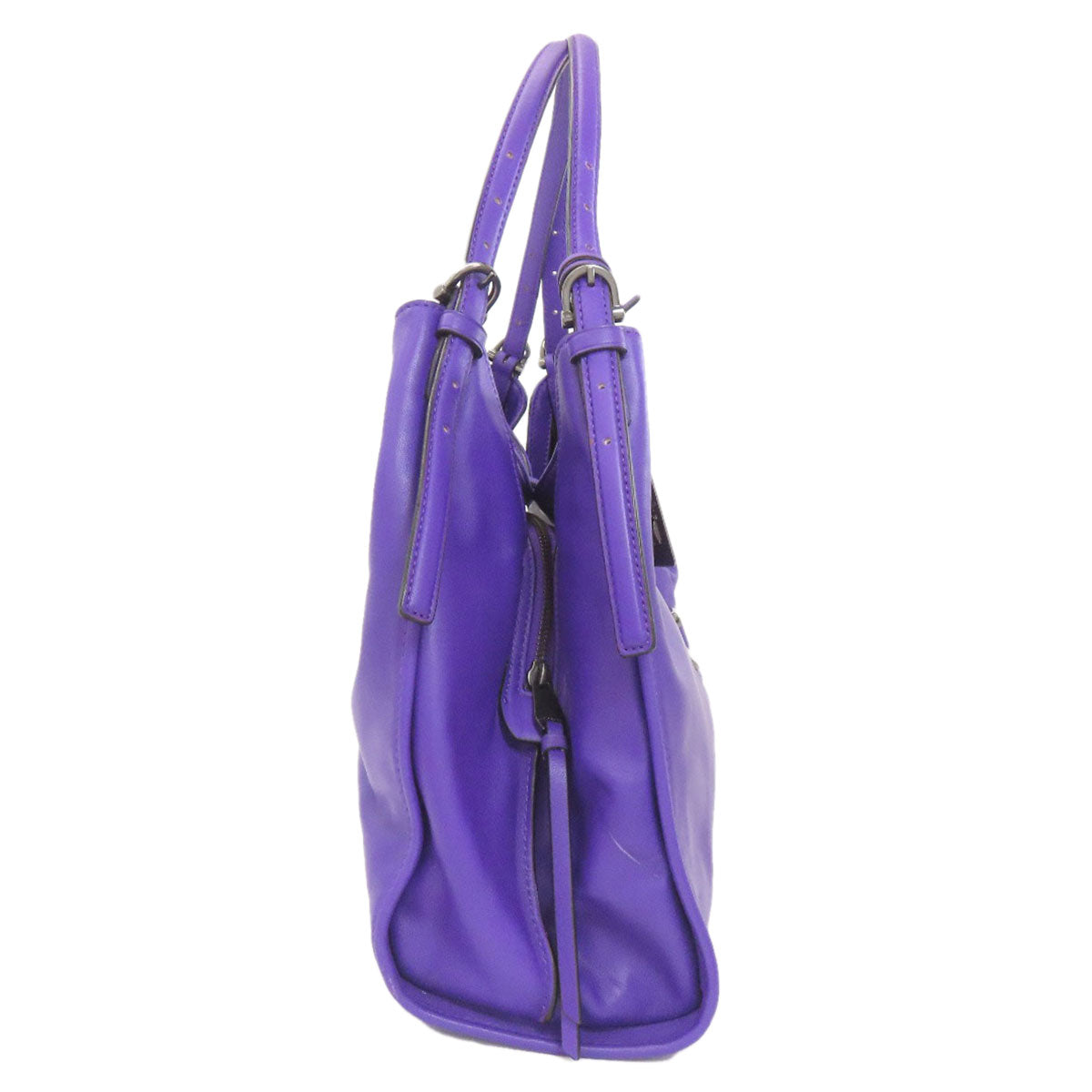 COACH コーチ 32221 ロゴ ハンドバッグ レザー レディース 中古