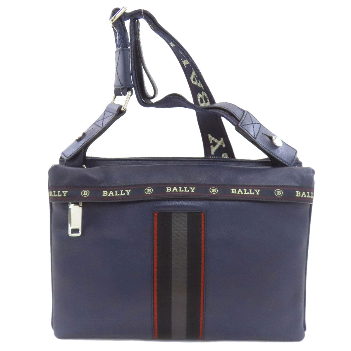 BALLY バリー ロゴ ショルダーバッグ レザー レディース 中古