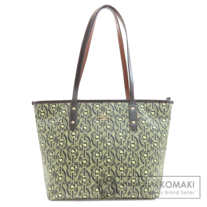 COACH コーチ F37854 チェーン柄 トートバッグ PVC レディース 中古