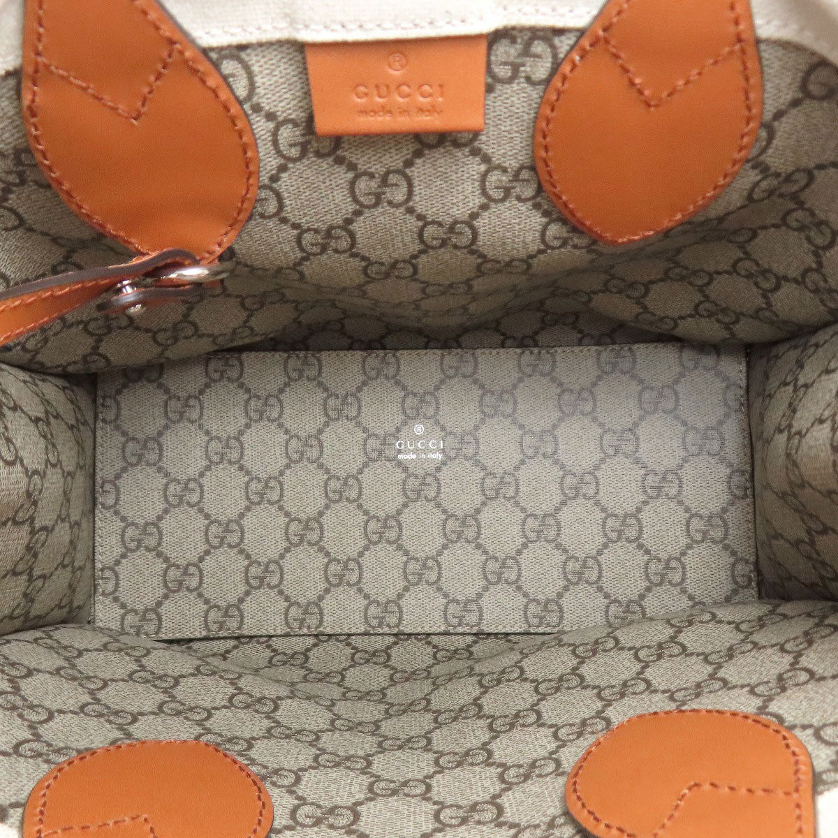 GUCCI グッチ 772144 グッチプリント スモール ハンドバッグ キャンバス レディース 中古