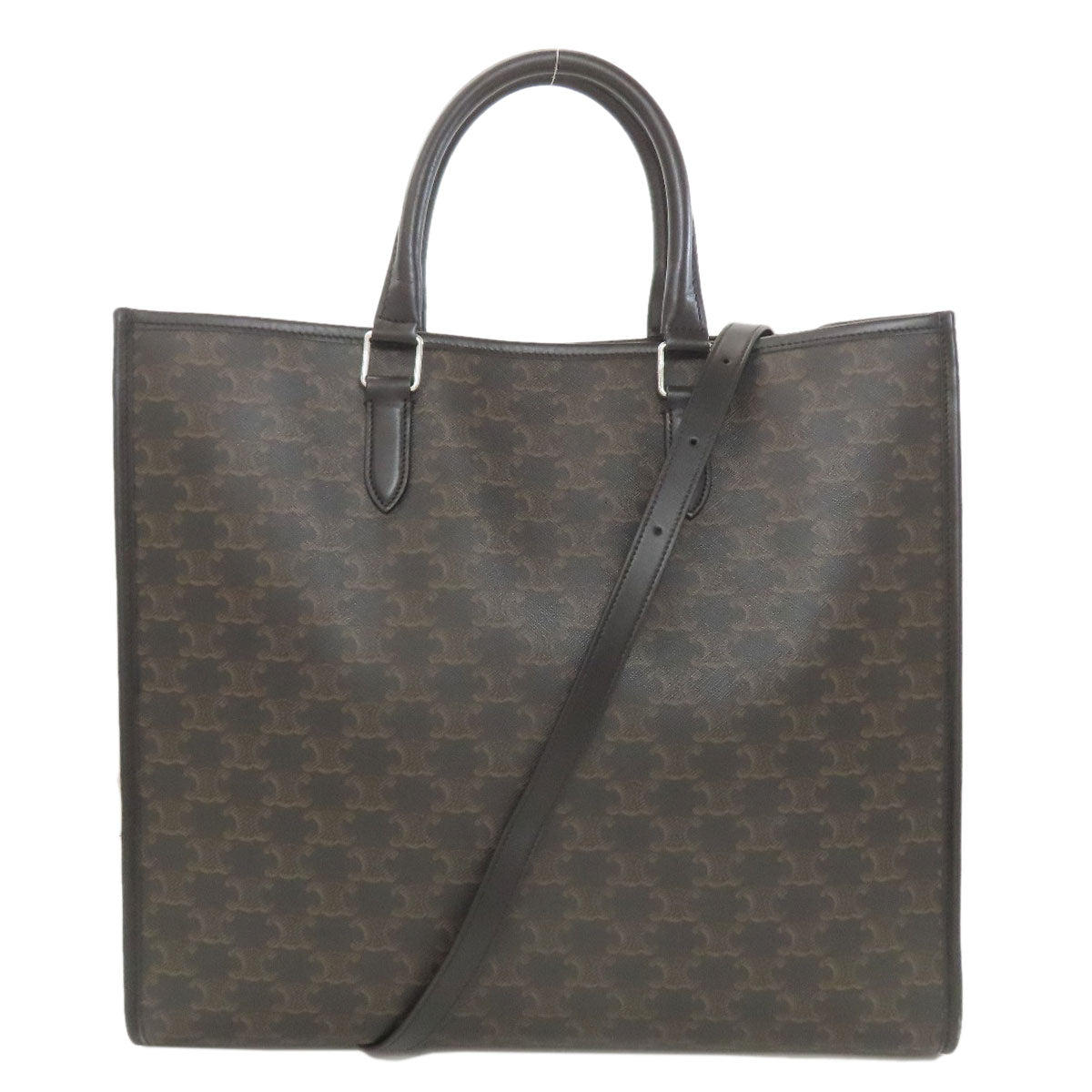 CELINE セリーヌ トリオンフ 2WAY ハンドバッグ PVC レディース 中古