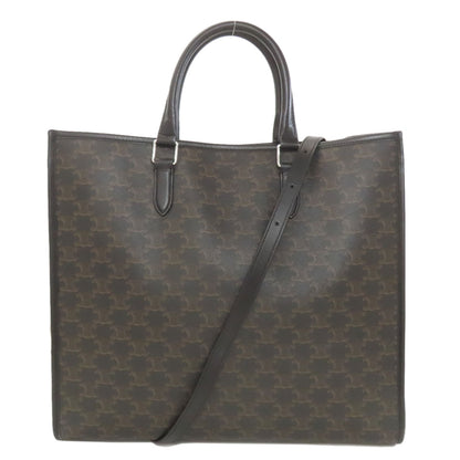 CELINE セリーヌ トリオンフ 2WAY ハンドバッグ PVC レディース 中古