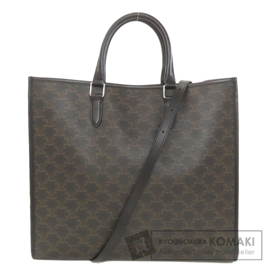 CELINE セリーヌ トリオンフ 2WAY ハンドバッグ PVC レディース 中古