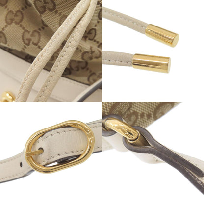 GUCCI グッチ 602118 ホースビット バケットバッグ GG ショルダーバッグ キャンバス レディース 中古