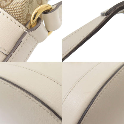 GUCCI グッチ 602118 ホースビット バケットバッグ GG ショルダーバッグ キャンバス レディース 中古