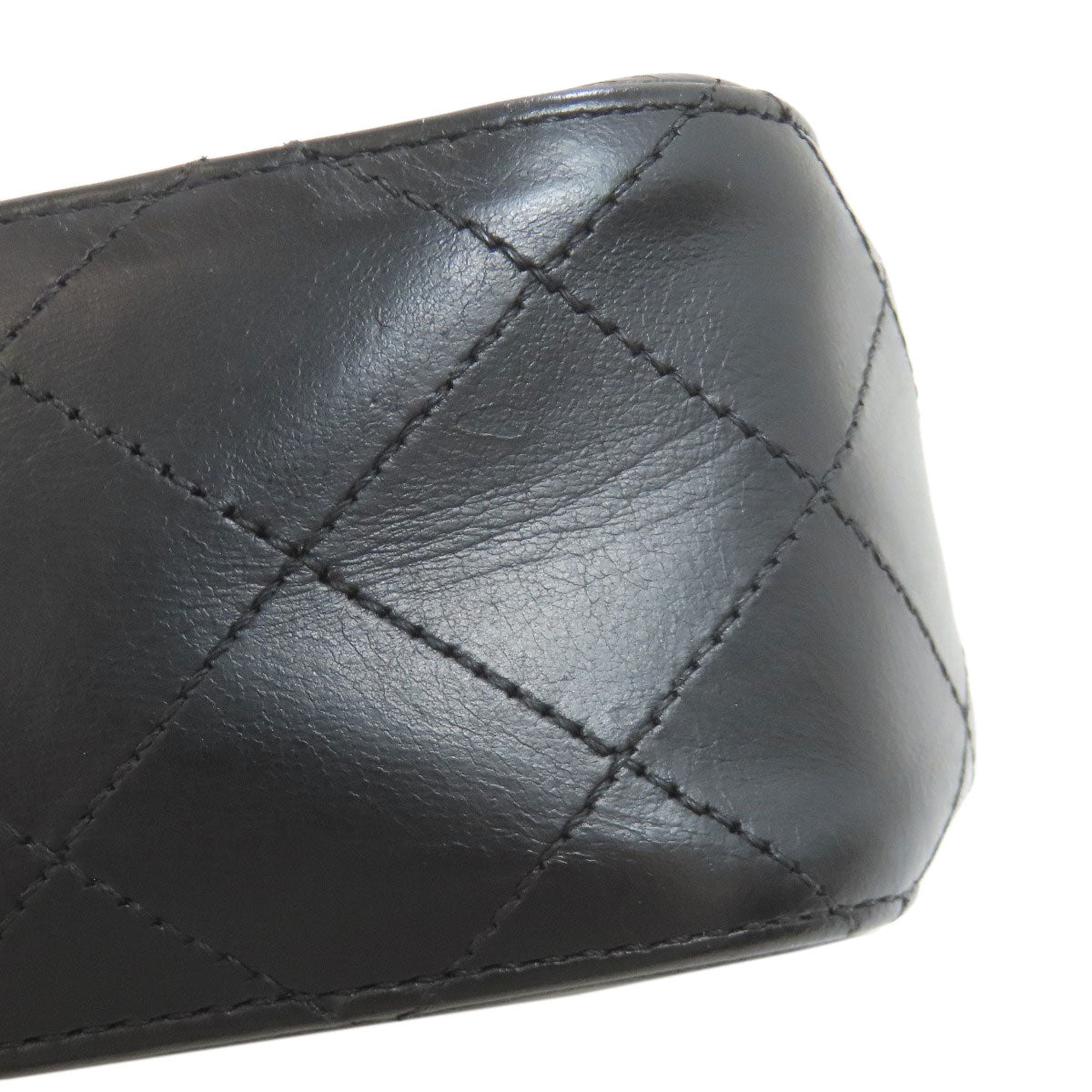 CHANEL シャネル チェーンショルダー マトラッセ ゴールド金具 ショルダーバッグ ラムスキン レディース 中古