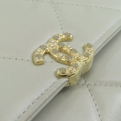CHANEL シャネル チェーンショルダー マトラッセ ゴールド金具 ショルダーバッグ ラムスキン レディース 中古