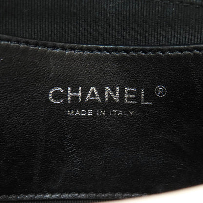 CHANEL シャネル マドモアゼル ボーリングバッグ シルバー金具 ショルダーバッグ エナメル レディース 中古