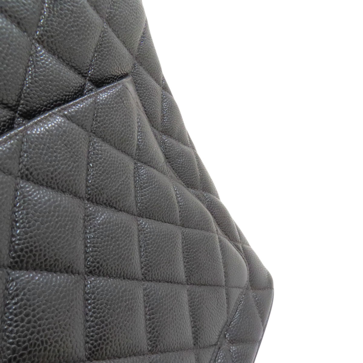 CHANEL シャネル 復刻トート シルバー金具 トートバッグ グレインド カーフスキン レディース 中古