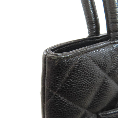 CHANEL シャネル 復刻トート シルバー金具 トートバッグ グレインド カーフスキン レディース 中古