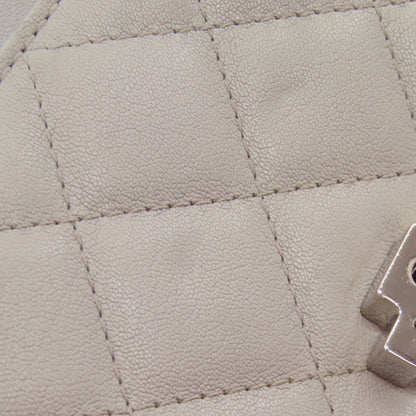 CHANEL シャネル ハーフココマーク シルバー金具 ショルダーバッグ カーフ レディース 中古