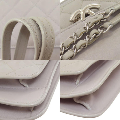CHANEL シャネル ハーフココマーク シルバー金具 ショルダーバッグ カーフ レディース 中古
