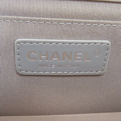 CHANEL シャネル ハーフココマーク シルバー金具 ショルダーバッグ カーフ レディース 中古