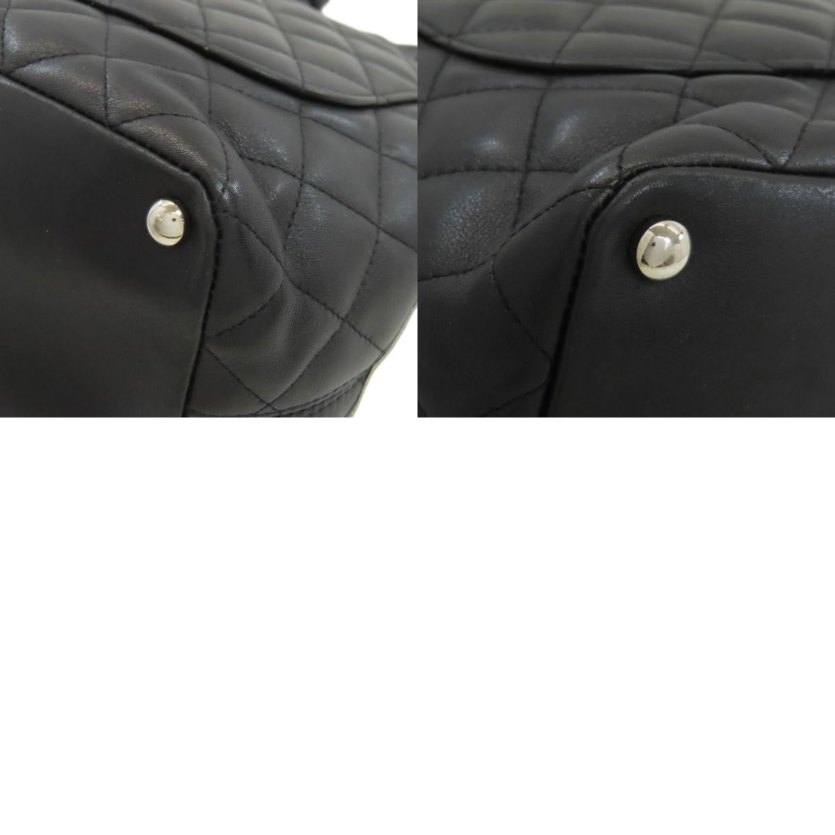 CHANEL シャネル カンボンライン シルバー金具 トートバッグ カーフ レディース 中古