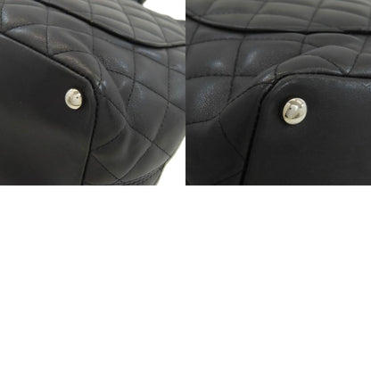 CHANEL シャネル カンボンライン シルバー金具 トートバッグ カーフ レディース 中古