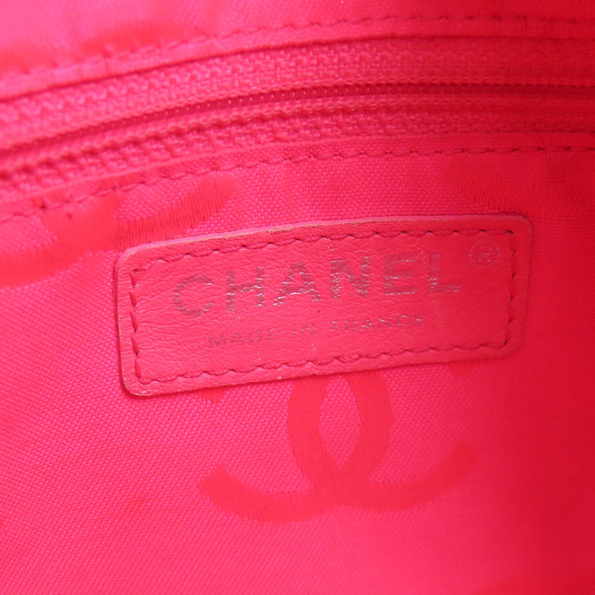 CHANEL シャネル カンボンライン シルバー金具 トートバッグ カーフ レディース 中古