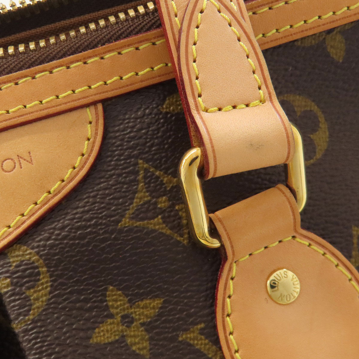 LOUIS VUITTON ルイヴィトン M40145 パレルモPM トートバッグ モノグラムキャンバス レディース 中古