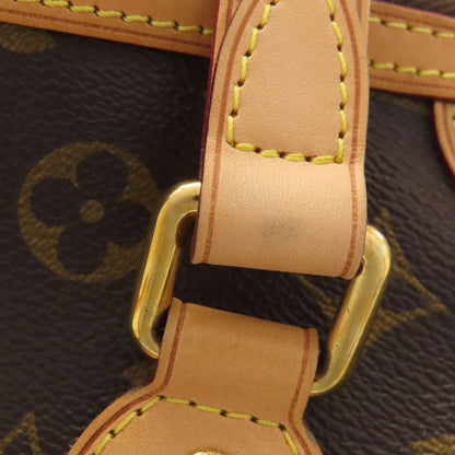 LOUIS VUITTON ルイヴィトン M40145 パレルモPM トートバッグ モノグラムキャンバス レディース 中古
