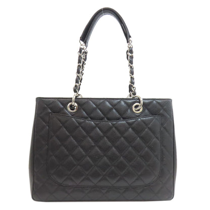 CHANEL シャネル マトラッセ シルバー金具 トートバッグ グレインド カーフスキン レディース 中古