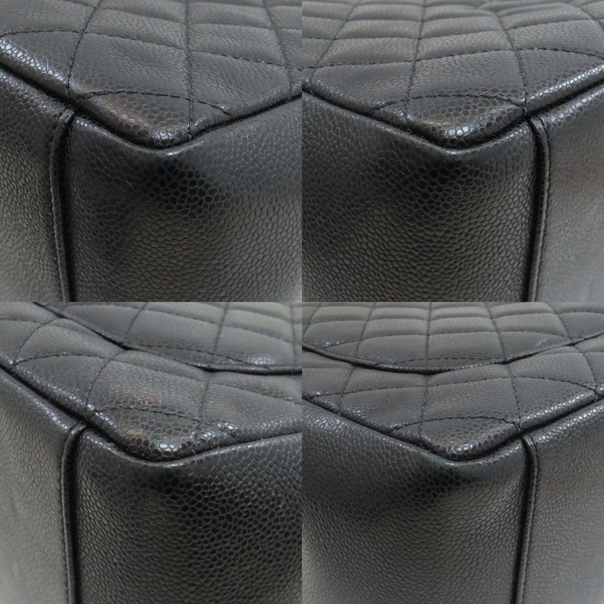 CHANEL シャネル マトラッセ シルバー金具 トートバッグ グレインド カーフスキン レディース 中古