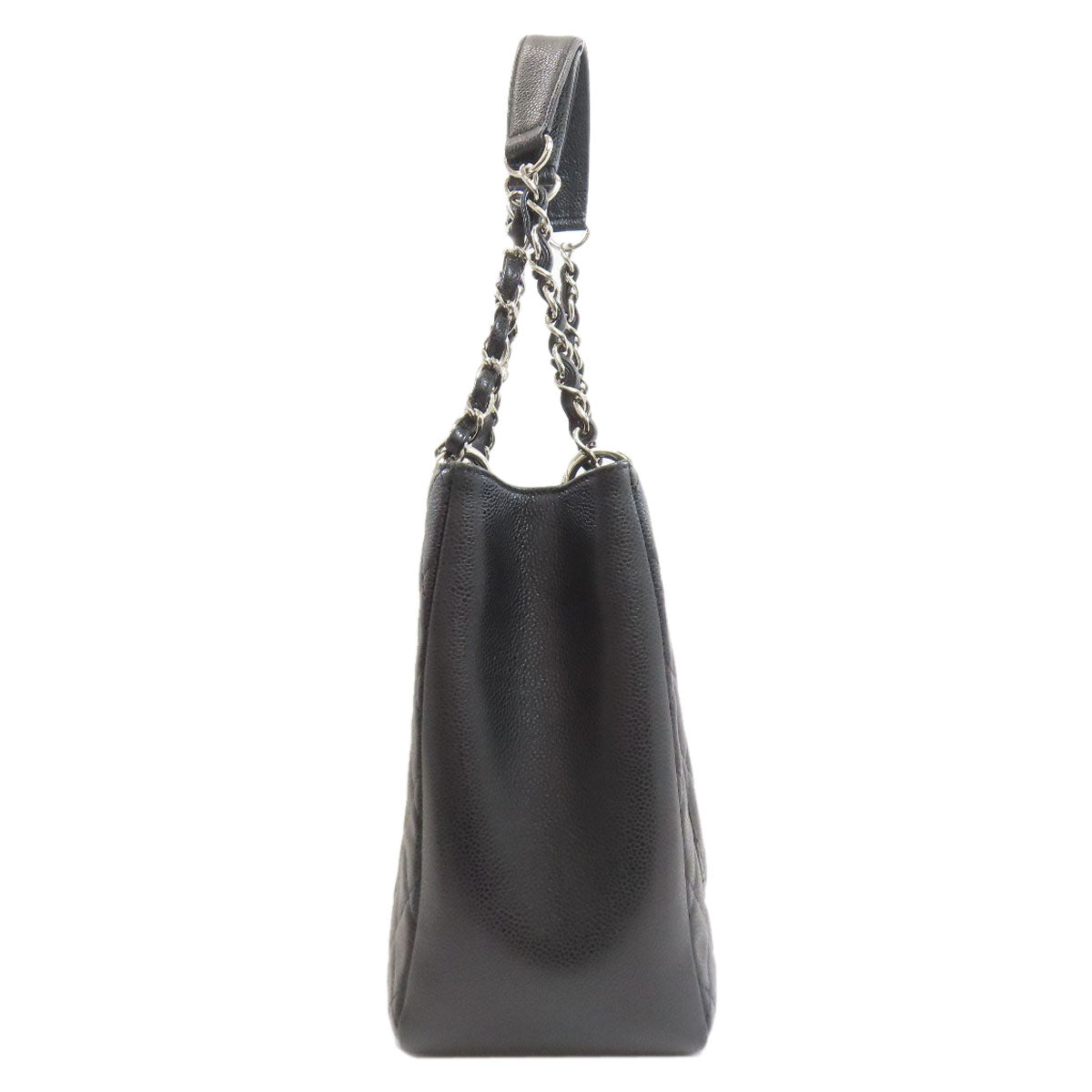 CHANEL シャネル マトラッセ シルバー金具 トートバッグ グレインド カーフスキン レディース 中古