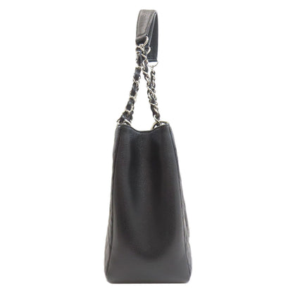 CHANEL シャネル マトラッセ シルバー金具 トートバッグ グレインド カーフスキン レディース 中古