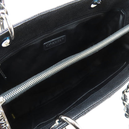 CHANEL シャネル マトラッセ シルバー金具 トートバッグ グレインド カーフスキン レディース 中古