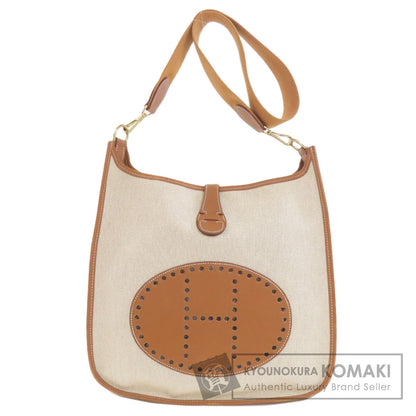 HERMES エルメス エブリン1 GM ゴールド ゴールド金具 ショルダーバッグ トワルアッシュ レディース 中古