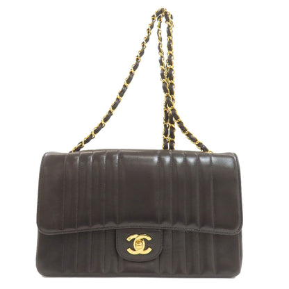 CHANEL シャネル マドモアゼル チェーンショルダー ゴールド金具 ショルダーバッグ ラムスキン レディース 中古