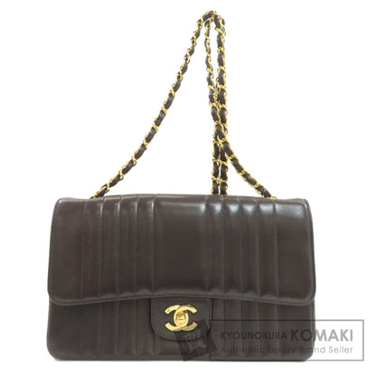 CHANEL シャネル マドモアゼル チェーンショルダー ゴールド金具 ショルダーバッグ ラムスキン レディース 中古
