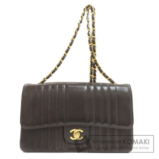 CHANEL シャネル マドモアゼル チェーンショルダー ゴールド金具 ショルダーバッグ ラムスキン レディース 中古