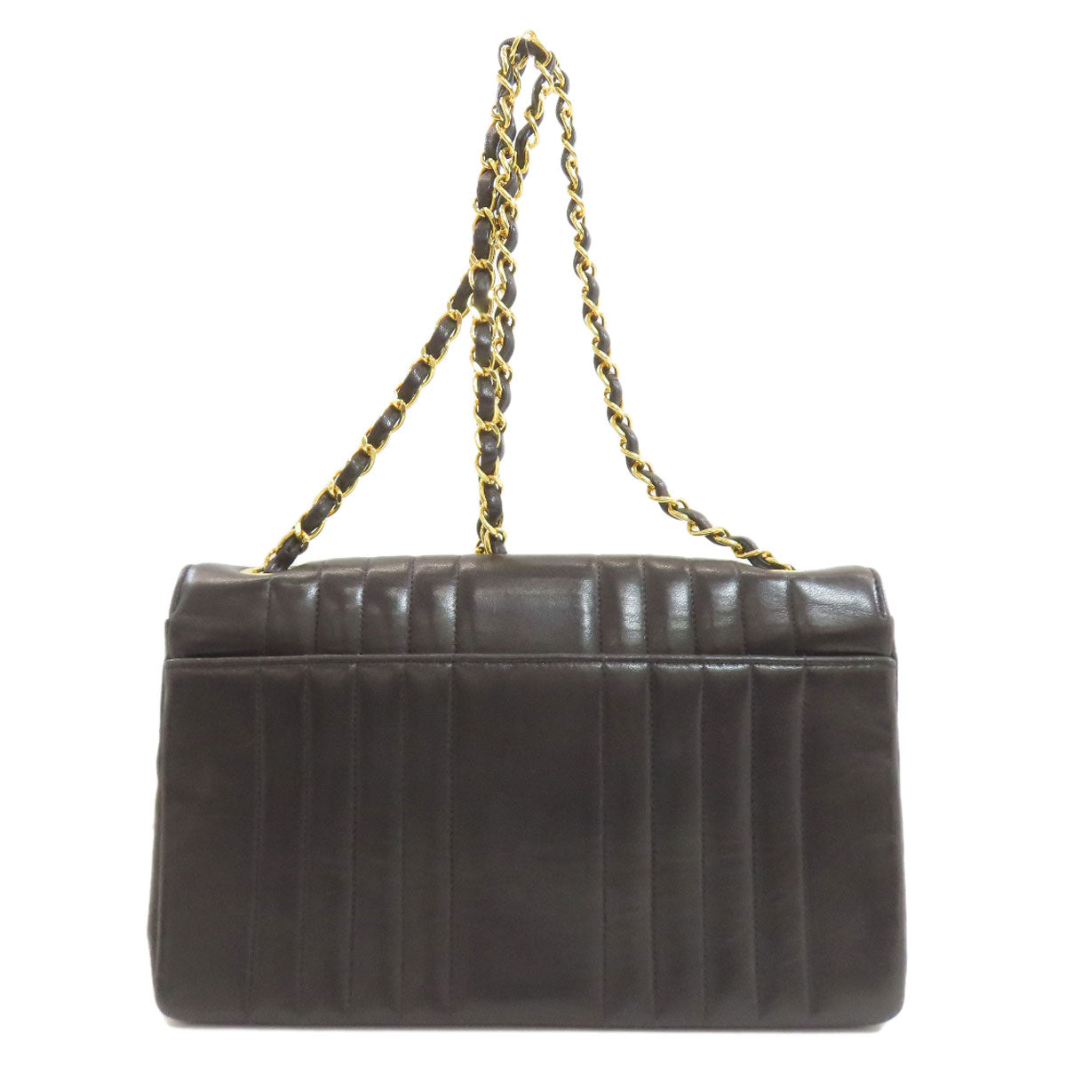 CHANEL シャネル マドモアゼル チェーンショルダー ゴールド金具 ショルダーバッグ ラムスキン レディース 中古