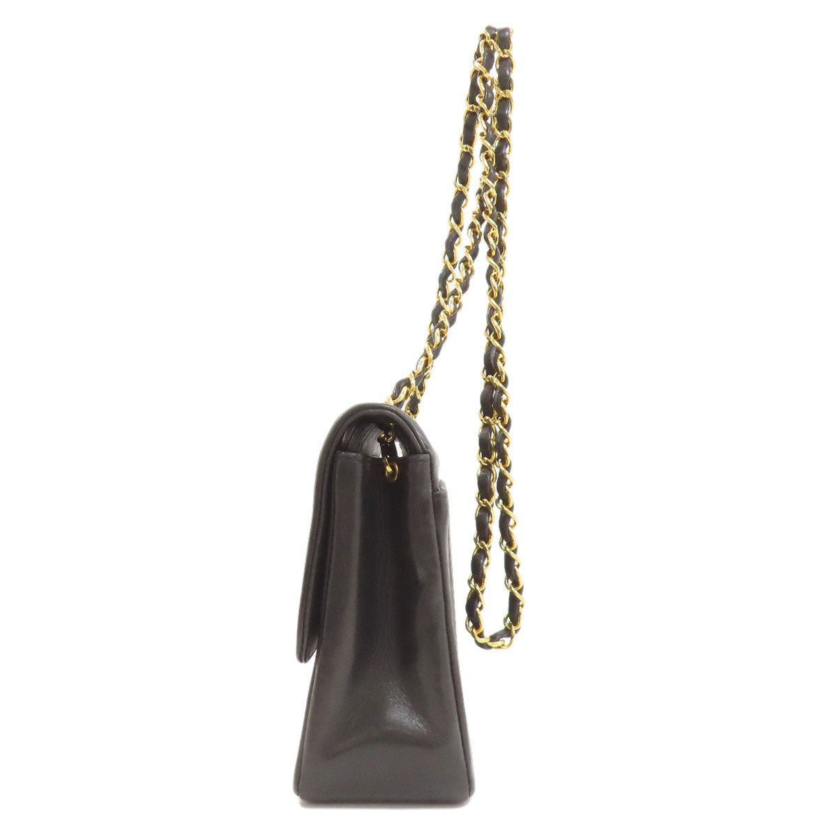 CHANEL シャネル マドモアゼル チェーンショルダー ゴールド金具 ショルダーバッグ ラムスキン レディース 中古