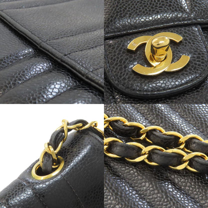 CHANEL シャネル マドモアゼル チェーンショルダー ゴールド金具 ショルダーバッグ グレインド カーフスキン レディース 中古